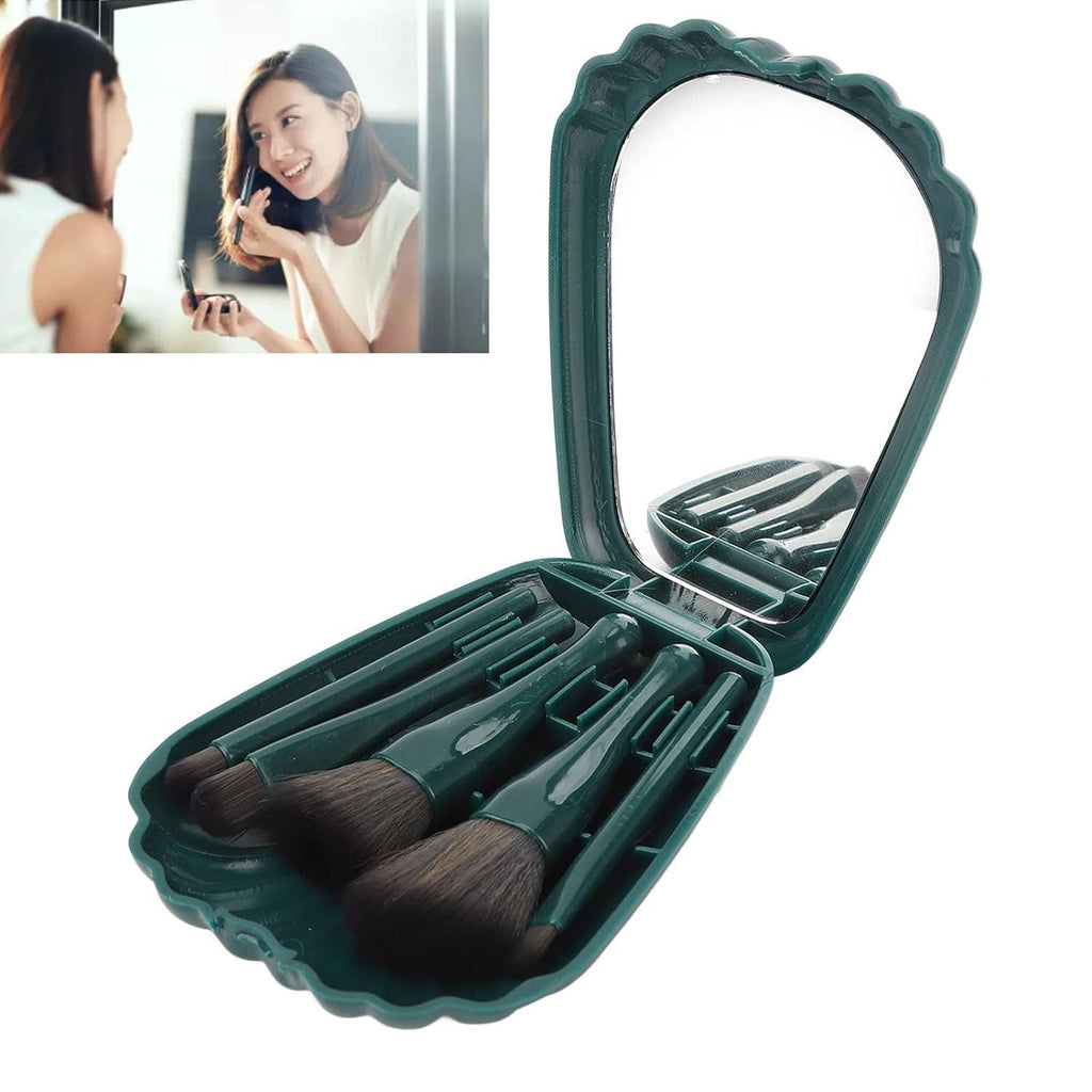 5pcs Soft Bristles with Mirror Case