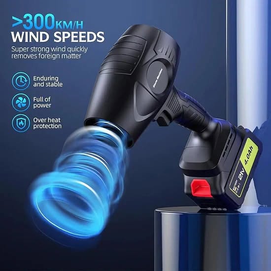 Cordless Turbo Jet Blower – Compact Power for Every Mess