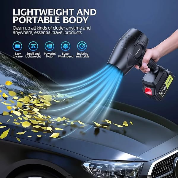 Cordless Turbo Jet Blower – Compact Power for Every Mess