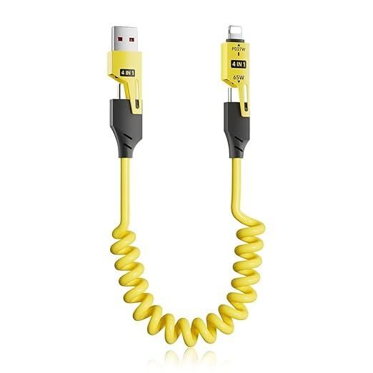 4-in-1 Spring Data Cable – Universal, Compact & Built to Last