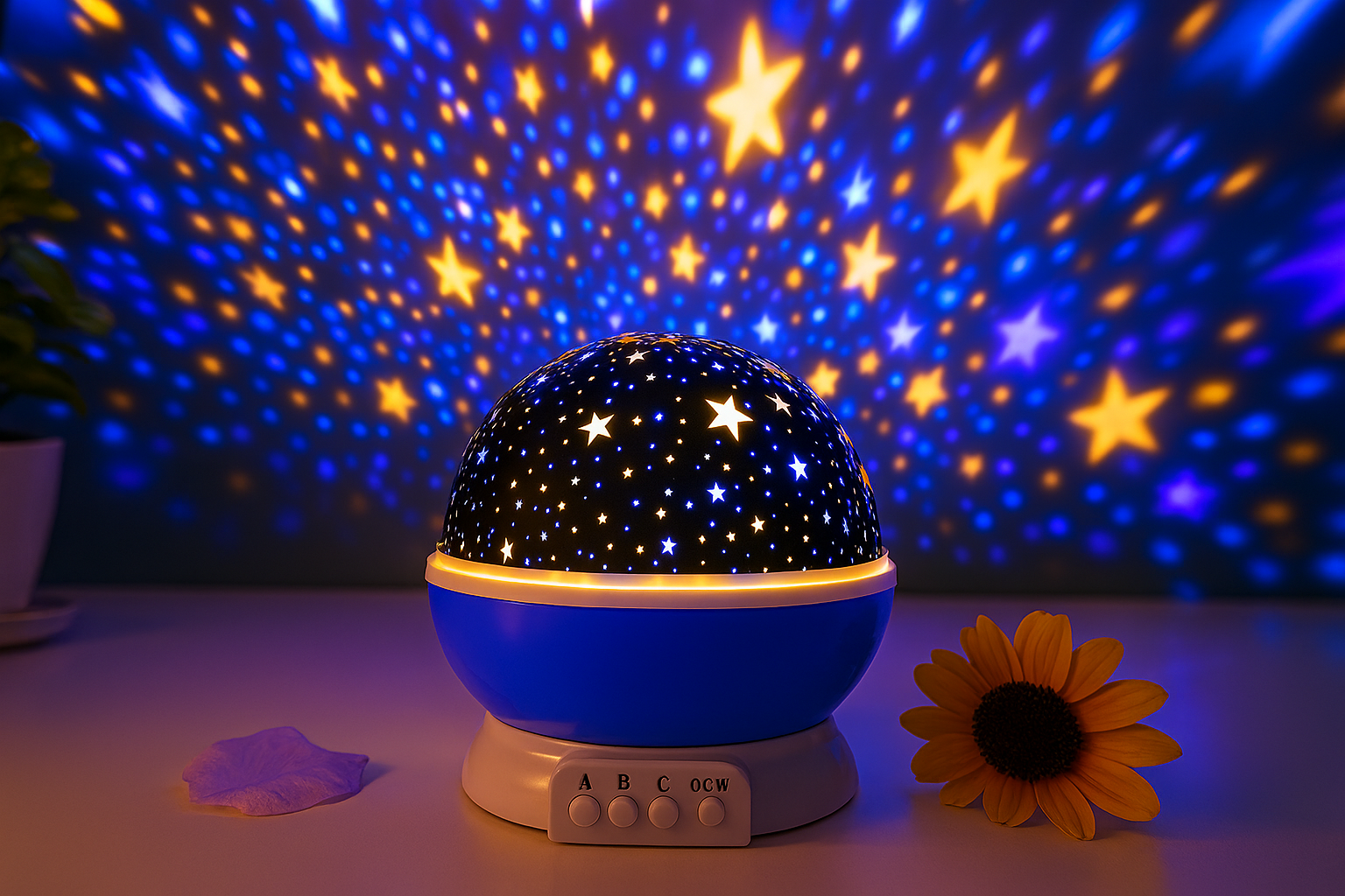 Star & Moon Night Light Lamp