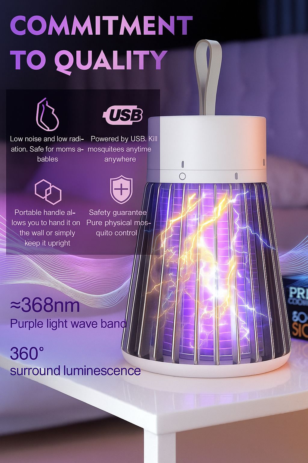 Eco Friendly Electronic LED Mosquito Killer Machine Trap Lamp